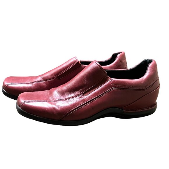 Rockport Rust Leather Slip-On Loafers, Size 8-1/2 W - Picture 3 of 11